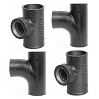 No Hub Cast Iron Tees