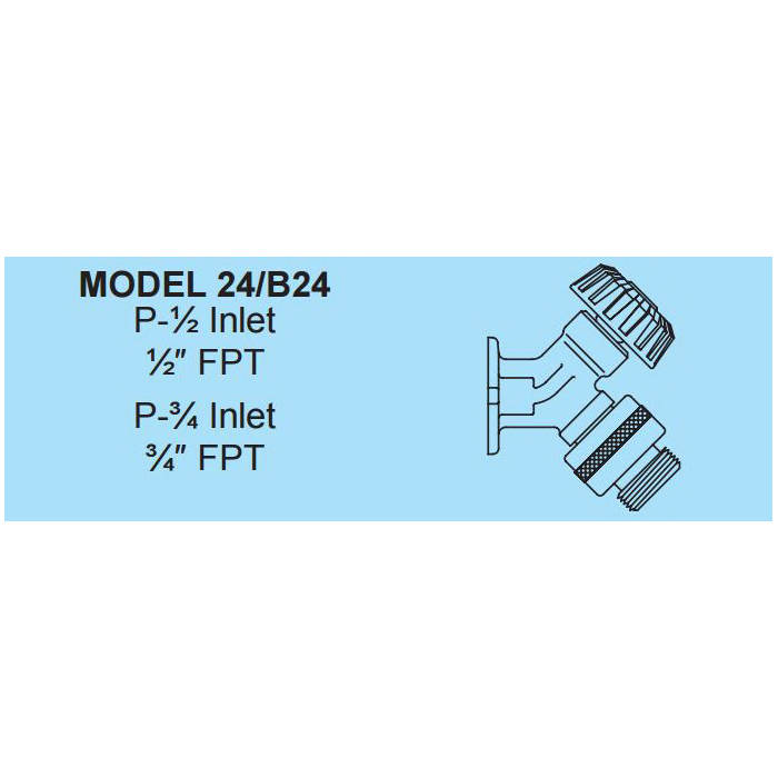 Woodford® 24P-3/4-BR